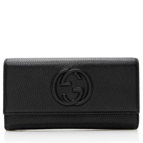 gucci soho continental wallet|checkered gucci wallet.